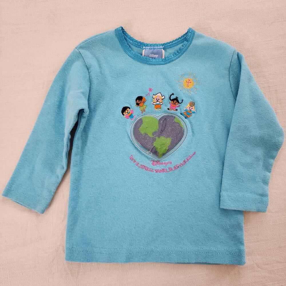 Y2k Small World Disney Long Sleeve 12 months